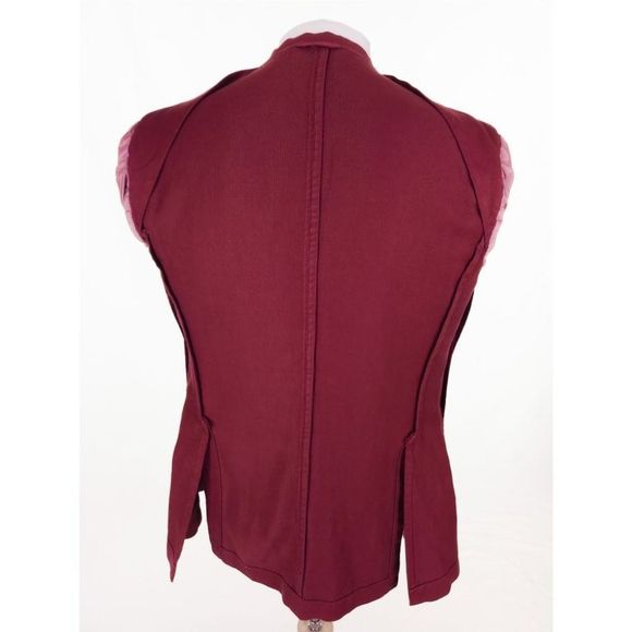 Men's Burgundy Blazer - Picture 9 of 12